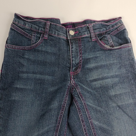 Y2K Crest Jeans With Purple Thread - Picture 5 of 8